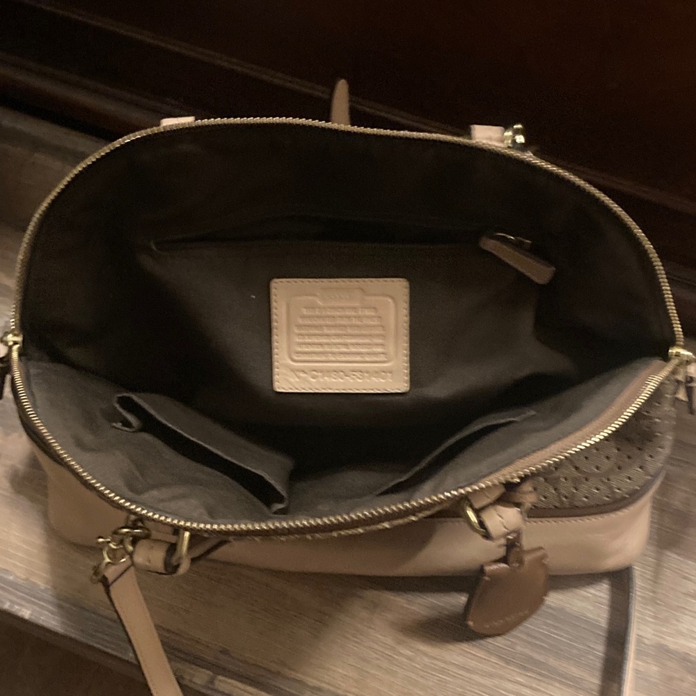 Coach Brown and Tan Shoulder Bag - Picture 14 of 15